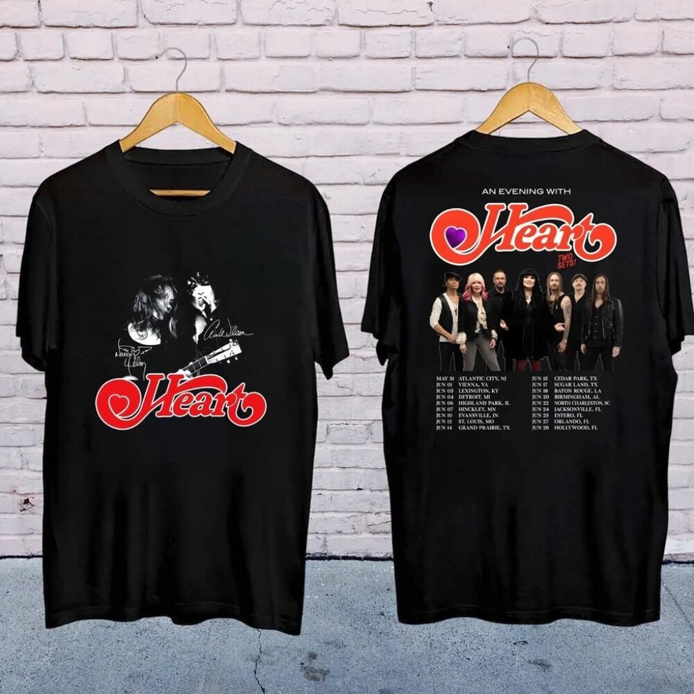 Heart Royal Flush Tour 2025 T-Shirt – Rock Band Concert Tee for Fans 24